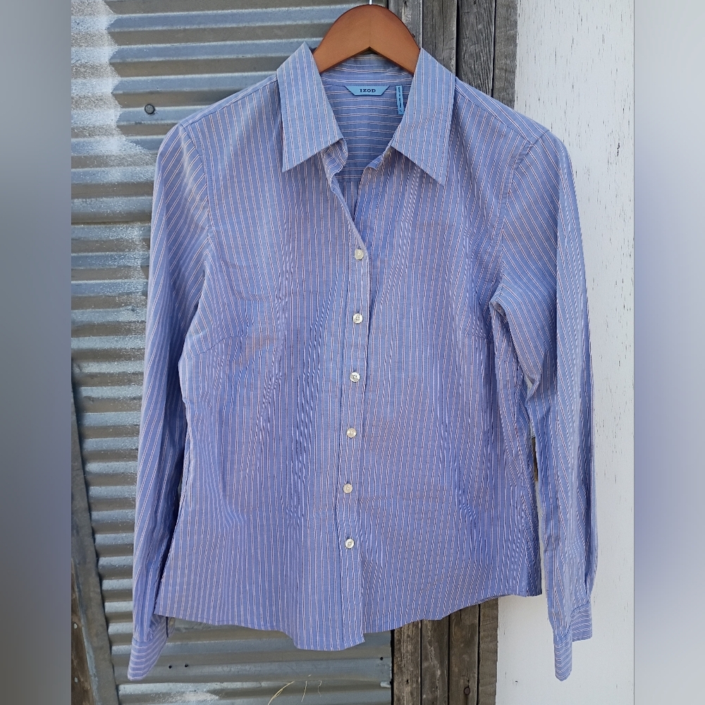 IZOD button up collared dress shirt size large